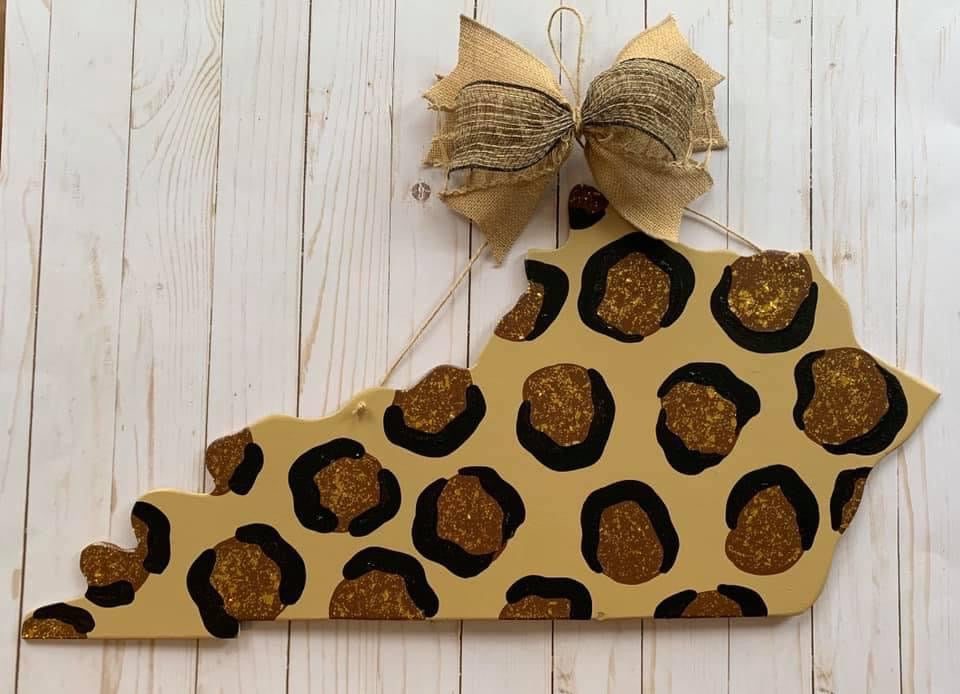 Leopard KY Door Hanger - Preorder