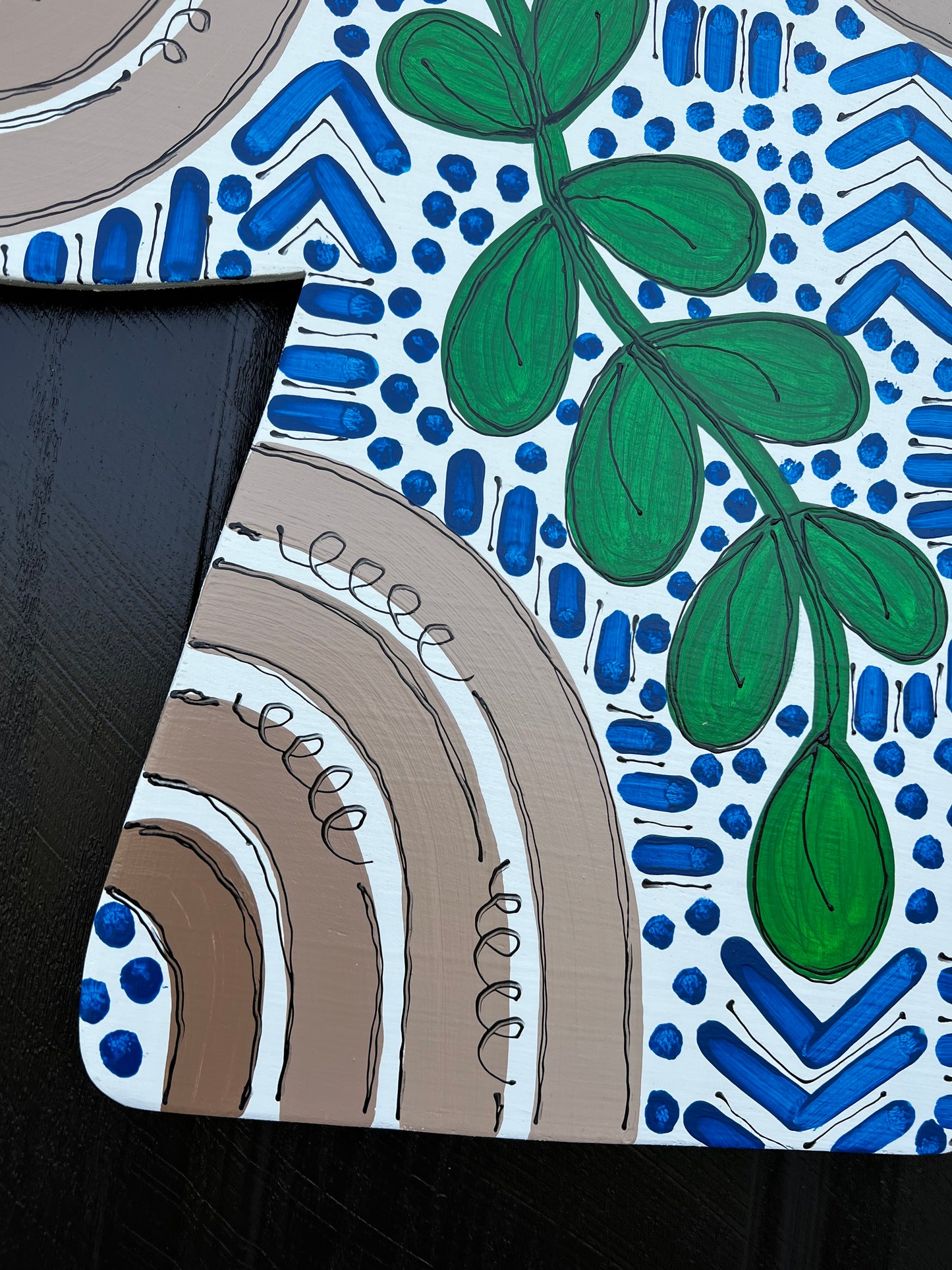 Boho Blue Cross Door Hanger - Preorder