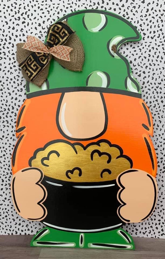 Gnome Gold Door Hanger - Preorder