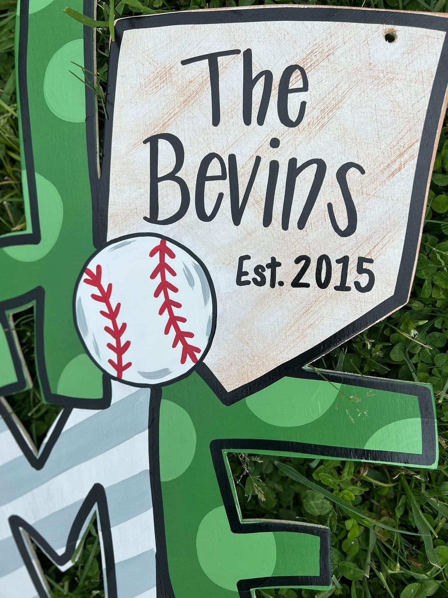 Home Baseball Door Hanger - Preorder