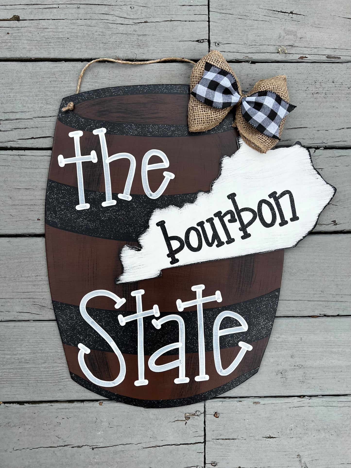 Glitter Bourbon Door Hanger - Preorder