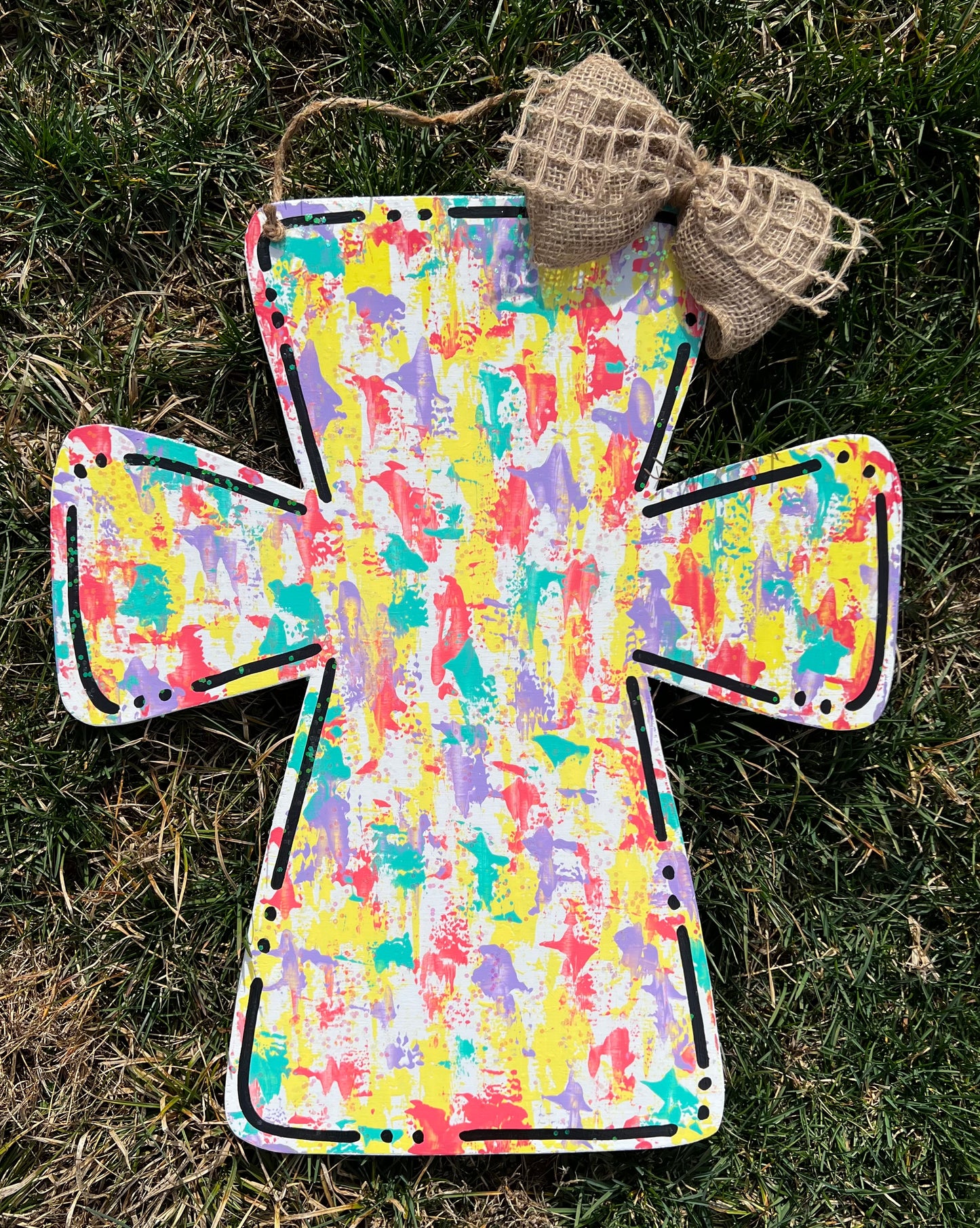 Colorful Cross Door Hanger - Preorder