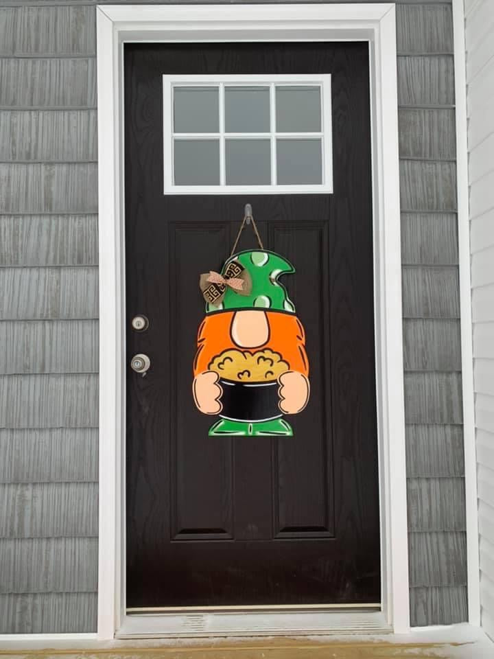 Gnome Gold Door Hanger - Preorder