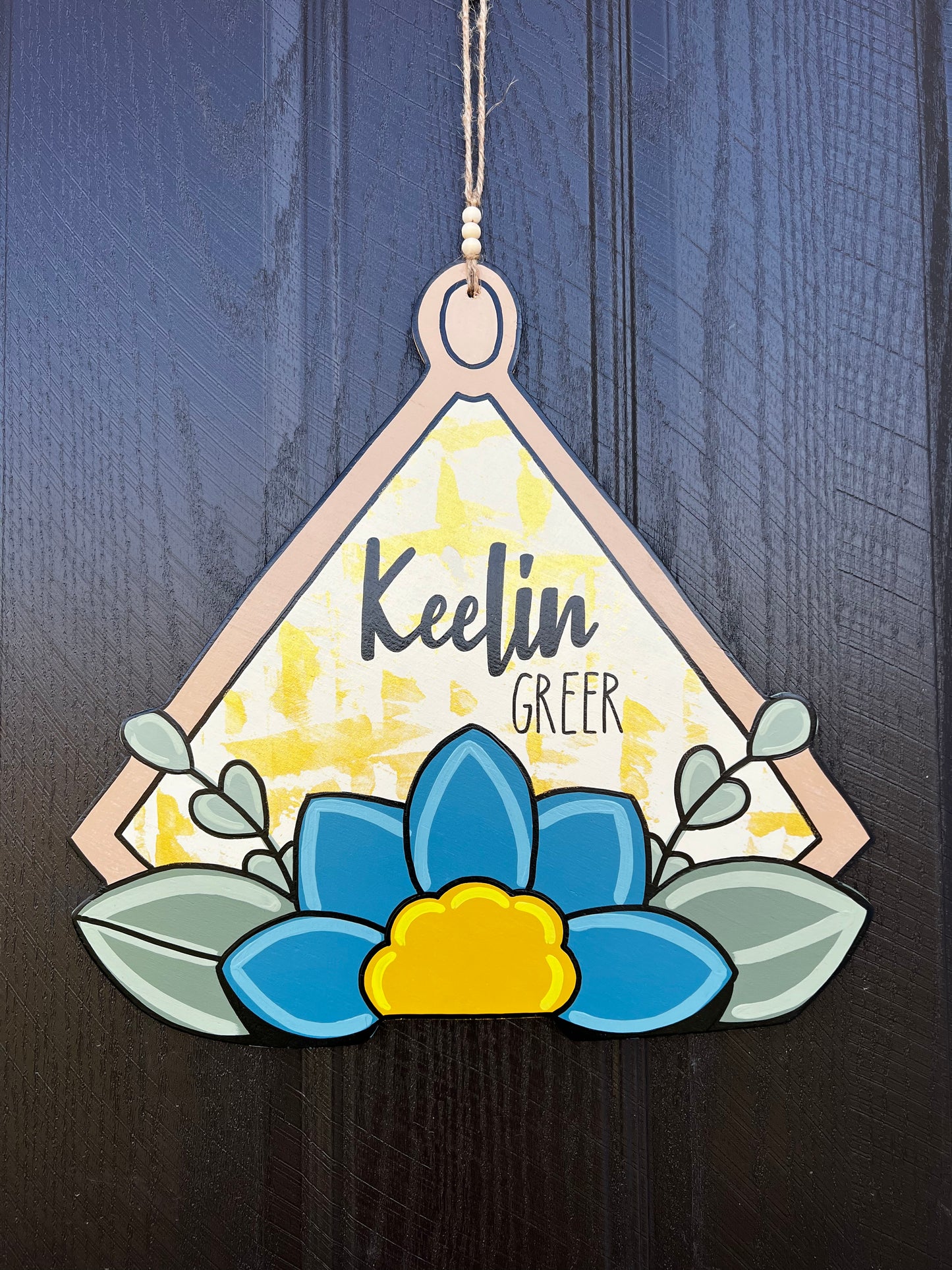 Boho Name Door Hanger - Preorder